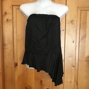 NWT 7 For All Mankind Strapless Asymmetrical Top